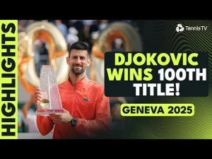 Vidéo: Djokovic contre Hurkacz pour son 100e titre en carrière ! | Temps forts de la finale de Genève 2025