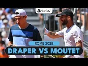 Vidéo: Jack Draper contre Corentin Moutet | Résumé Rome 2025