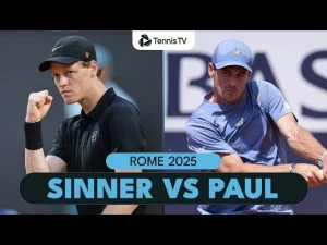 Vidéo: Jannik Sinner vs Tommy Paul ???? | Rome 2025 résumé