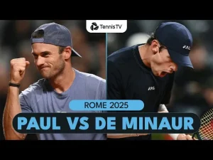 Vidéo: Tommy Paul contre Alex De Minaur | Rome 2025 résumé