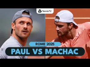 Vidéo: Tommy Paul contre Tomas Machac | Résumé Rome 2025