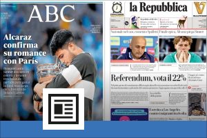 « Il réinvente la remontada », « Le roi Carlos II », « Empereur Carlos V » : après son titre à Roland-Garros, Alcaraz adulé par la presse espagnole