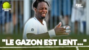 “Le gazon est lent, rien à voir avec ce que j’ai connu”, explique Monfils