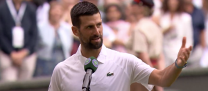 Wimbledon > Djokovic en démonstration avec sa fille après sa qualification pour les huitièmes de finale : « Montre-nous chérie »