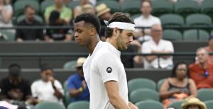 Wimbledon > Fritz a trouvé la solution pour retourner le service de Mpetshi Perricard : « La vitesse je m&rsquo;en fiche, Je ne m&rsquo;en préoccupe pas vraiment car je n&rsquo;ai pas le temps de penser. C&rsquo;est généralement quand je commence à réfléchir que je me plante »
