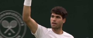 Wimbledon, Vidéos > Alcaraz assomme Rublev après un point inouï
