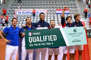 Les Bleus affronteront la Belgique en quarts de finale de la Coupe Davis
