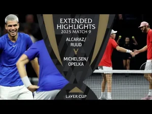 Regardez comment Alcaraz et Ruud ont maintenu l&rsquo;équipe Europe en vie lors du match 9 contre Opelka et Michelsen – Laver Cup 2025, San Francisco