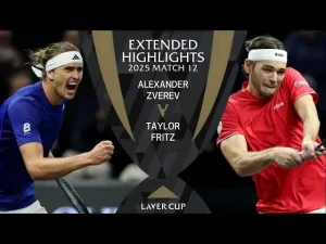 Regardez comment Fritz a donné à l&rsquo;équipe du monde le point gagnant en battant Zverev lors du match 12 pour remporter la Laver Cup 2025 à San Francisco.