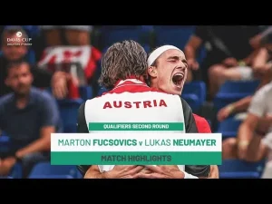 Regardez les temps forts de Fucsovics contre Neumayer dans Hongrie contre Autriche, Qualifications de la Coupe Davis 2025