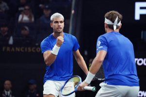 Ruud et Alcaraz s&rsquo;imposent en double face à Opelka et Michelsen lors de la Laver Cup, l&rsquo;Europe se relance