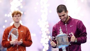 VIDEO. Tennis : « J’avais une vidéo à faire avec Jannik… » Quand la vainqueure de l’US Open confond Carlos Alcaraz avec son dauphin