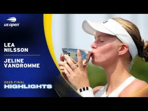 Vidéo: Faits marquants de la victoire de Lea Nilsson face à Jeline Vandromme en finale de l&rsquo;US Open Junior 2025