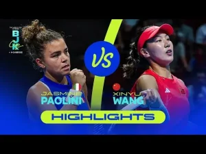 Vidéo: Regardez les meilleurs moments de Paolini contre Wang en quarts de finale de la Coupe BJK 2025 où l&rsquo;Italie affronte la Chine.