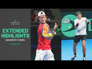 Vidéo: Regardez les moments forts de Sakamoto contre Engel dans les qualifications de la Coupe Davis 2025, deuxième tour, où le Japon affronte l&rsquo;Allemagne