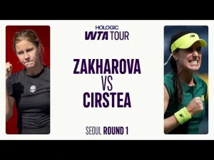 Vidéo: Regardez les moments forts de la victoire de Cirstea contre Zakharova au premier tour à Séoul.