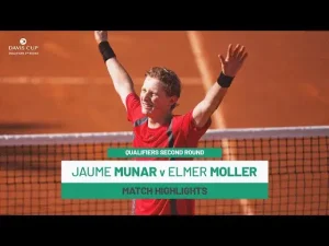 Vidéo: Regardez les temps forts de Munar contre Moller lors des qualifications de la Coupe Davis 2025, deuxième tour, où l&rsquo;Espagne affronte le Danemark.