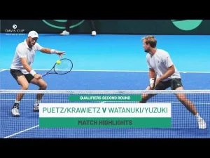 Vidéo: Regardez les temps forts de Watanuki/Yuzuki contre Puetz/Krawietz au deuxième tour des qualifications de la Coupe Davis 2025, Japon contre Allemagne