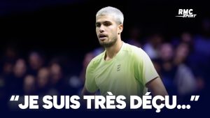 Masters 1000 Paris : “J&rsquo;ai eu des sensations très mauvaises ce soir”, avoue Alcaraz