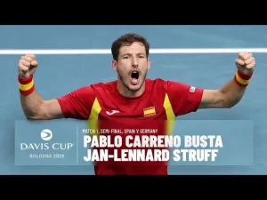 Carreno-Busta survit au retour de Struff pour Offrir l&rsquo;Avantage à l&rsquo;Espagne – Coupe Davis 2025 • TennisTemple