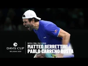 Comment Berrettini a préparé le terrain pour l&rsquo;Italie en finale de la Coupe Davis contre Carreño Busta et l&rsquo;Espagne • TennisTemple