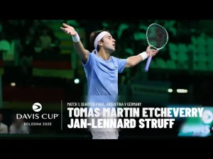 Guerre des nerfs ! Etcheverry a servi pour battre Struff et offrir l&rsquo;avantage à l&rsquo;Argentine en quart de finale de la Coupe Davis • TennisTemple