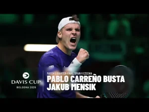 Le grand service de Mensik envoie la Tchéquie en avant en quart de finale de la Coupe Davis 2025 contre l&rsquo;Espagne • TennisTemple