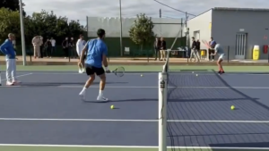 Vidéos, ATP > Alcaraz de retour à l&rsquo;entraînement sans Ferrero mais en très bonne compagnie…