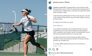 Grave blessure au genou pour Gracheva