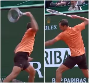 Il détruit sa raquette avant de la mettre… à la poubelle : l’énorme pétage de plombs de Daniil Medvedev pendant son humiliation
