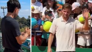 Ovation du public, Alcaraz pour l’applaudir : l’énorme hommage rendu à David Goffin à Monte-Carlo