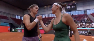 Vidéos, WTA – Madrid > Caty McNally à l&rsquo;Ukrainienne Marta Kostyuk au filet : « Je ne veux pas jouer contre toi à Rome »