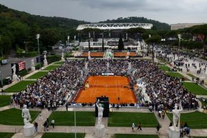 Atmosphère, public proche et expressif, le somptueux court Pietrangeli du Foro Italico de Rome a retrouvé sa magie