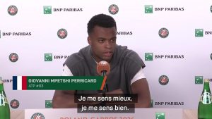 Mpetshi Perricard : «Affronter Djokovic va m&rsquo;apporter beaucoup de choses»