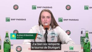 Rybakina : «J&rsquo;ai livré une très mauvaise performance»