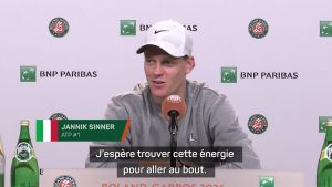 Sinner : «Je suis chanceux d&rsquo;être dans cette position»