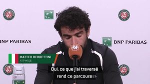 Berrettini : «Je me souviens maintenant à quel point j&rsquo;étais triste»
