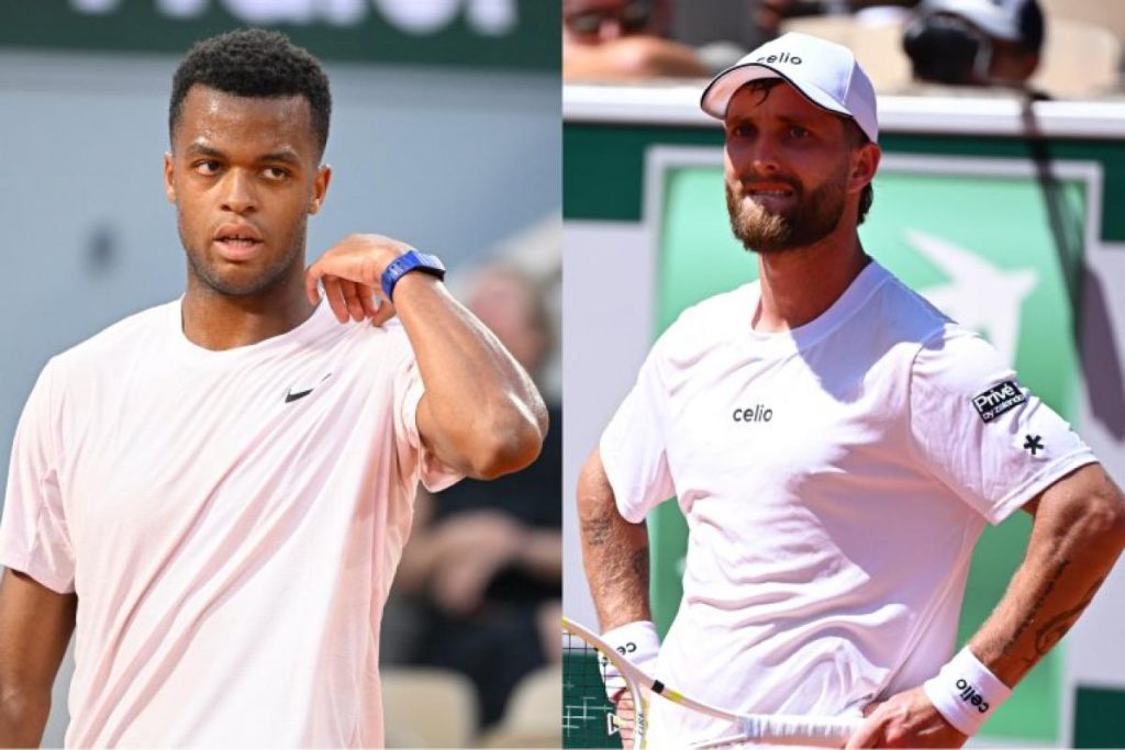 Giovanni Mpetshi Perricard et Corentin Moutet dos à dos au premier tour du Queen’s avant l’interruption de leur rencontre par la nuit