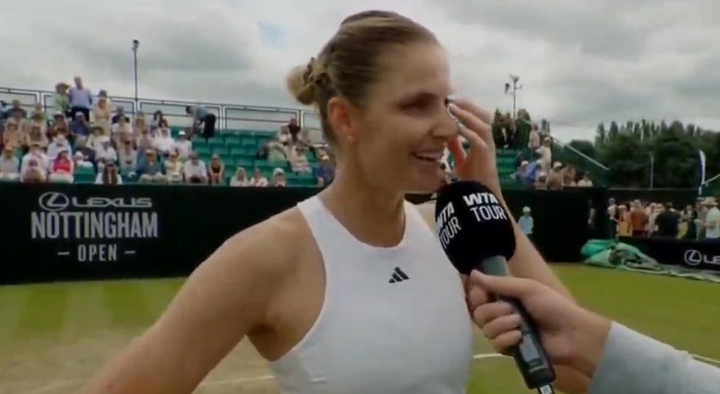 Karolina Pliskova taquine le public britannique sur sa seule défaite à Nottingham