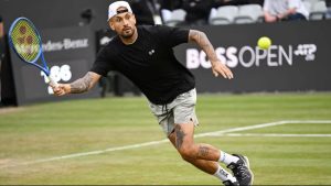 Nick Kyrgios prêt pour un affrontement avec Ben Shelton à Halle après un retour émouvant à Stuttgart