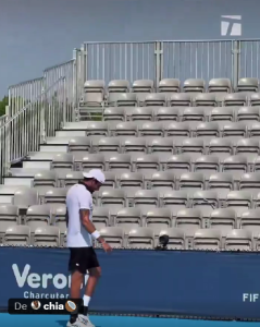 ATP – Cincinnati > Le craquage de Matteo Berrettini à l&rsquo;entrainement du Masters 1000 de Cincinnati