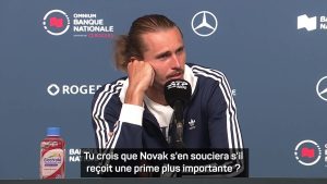 Alexander Zverev : « Vous pensez vraiment que Djokovic se soucie d’une prime plus importante ? Franchement, s’il fallait deviner, je dirais qu’il a plus de 400 millions sur son compte en banque » | Tennis