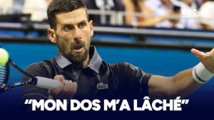 « Mon dos m&rsquo;a lâché », la détresse de Djokovic éliminé au premier tour