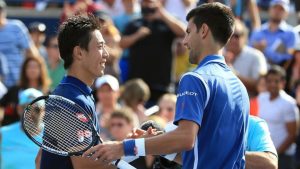 Novak Djokovic salue Kei Nishikori, l’un des joueurs les plus talentueux qu’il ait affrontés, alors qu’il prend sa retrai