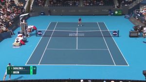 Sabalenka élimine Gibson sur une sixième balle de match