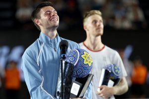 enfin le bon karma pour Arthur Gea, qui a remporté à Los Cabos le premier tournoi ATP de sa carrière