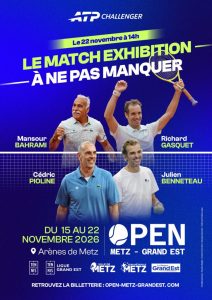 ATP – Metz > Un match d&rsquo;exhibition de choix pour l&rsquo;Open Metz-Grand Est