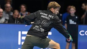 « Game, set, merci » : David Goffin remercie le public… en portant une drôle de veste à l’European Open